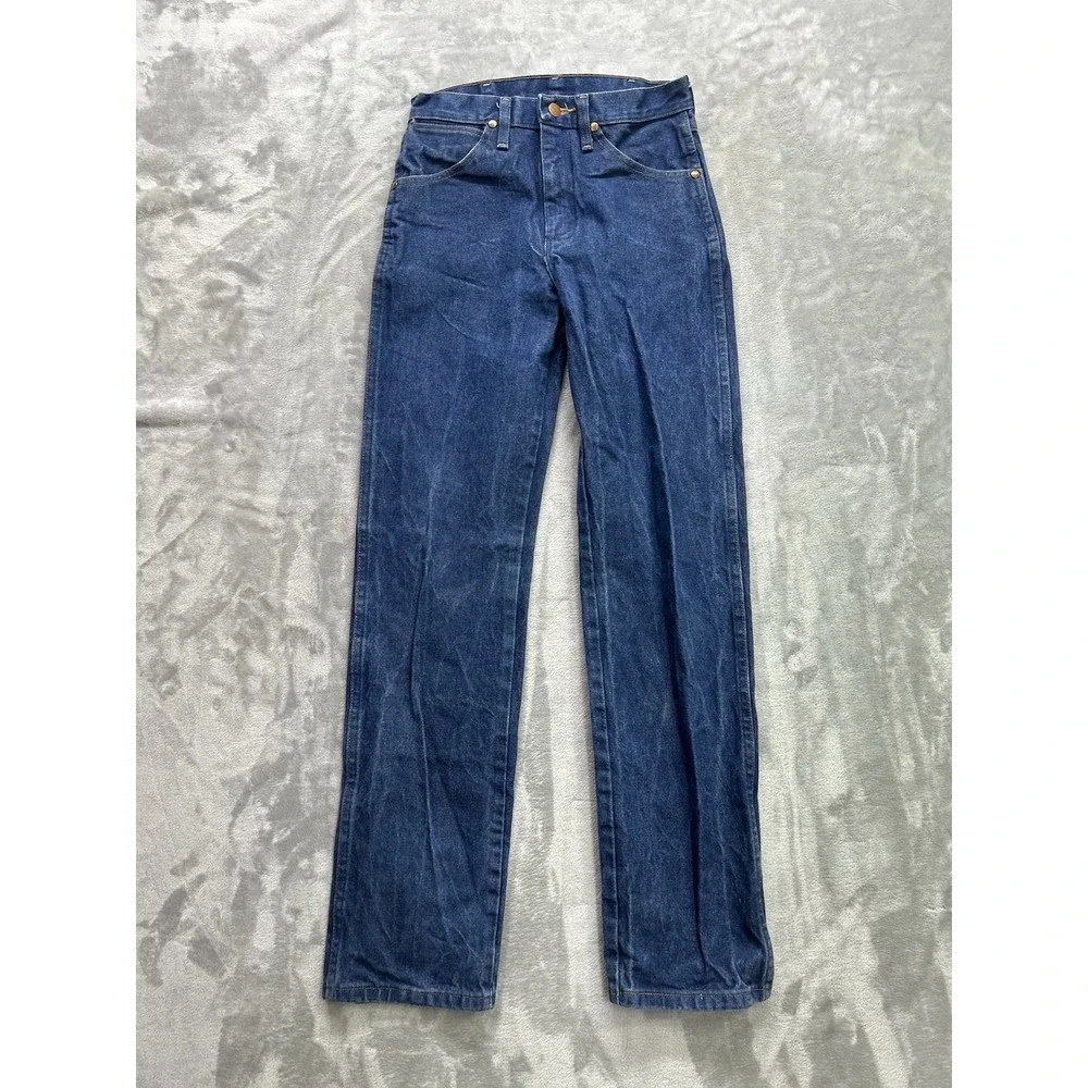 Wrangler 13MWZ Cowboy Cut Jeans Mens 27x34 Blue Denim Western Workwear Rodeo